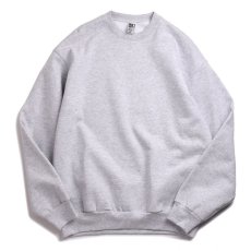 画像1: Los Angeles Apparel 14oz Heavy Fleece Crewneck Ash / ロサンゼルスアパレル 14オンス ヘビーフリース クルーネック スウェット アッシュ (1)