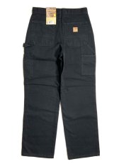画像1: Carhartt USA B11 Washed Duck Work Pants - Black (1)