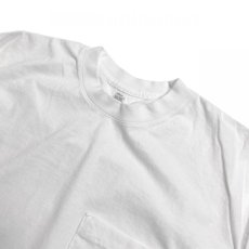 画像2: Los Angeles Apparel 6.5oz L/S Garment Dye Pocket T-Shirts - White (2)