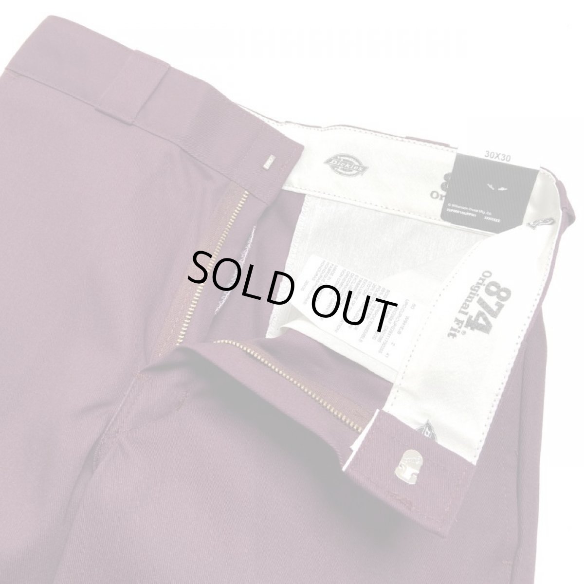画像4: Dickies 874 Work Pants - Maroon (MR) (4)