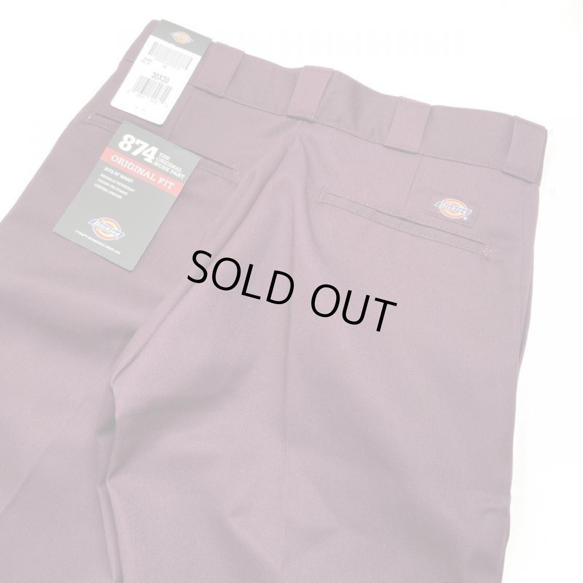 画像3: Dickies 874 Work Pants - Maroon (MR) (3)