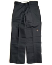 画像1: Dickies Loose Fit Double Knee Work Pants - Black (1)