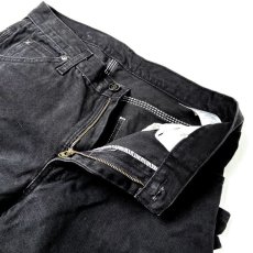 画像5: Dickies Relax Fit Straight Leg Carpenter Duck Jeans - Rinsed Black (RBK) (5)
