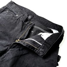 画像5: Dickies Relax Fit Straight Leg Carpenter Duck Jeans Rinsed Black (RBK) / ディッキーズ リラックスフィット ストレート ペインター ダック ジーンズ (5)