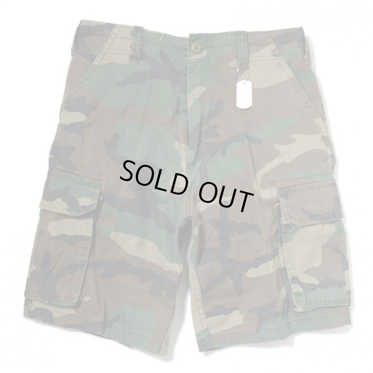 画像1: Rothco Vintage Paratrooper Cargo Shorts - Woodland Camo (1)