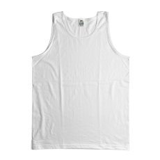 画像1: PRO CLUB Comfort Cotton Tank Top White / プロクラブ コンフォート コットン タンクトップ ホワイト (1)