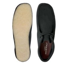 画像4: Clarks Wallabee Boots Black Suede (4)
