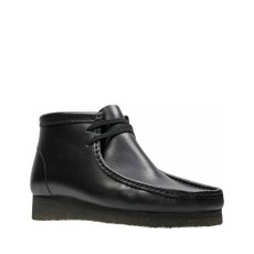 画像2: Clarks Wallabee Boots Black Leather / クラークス ワラビーブーツ ブラックレザー (2)