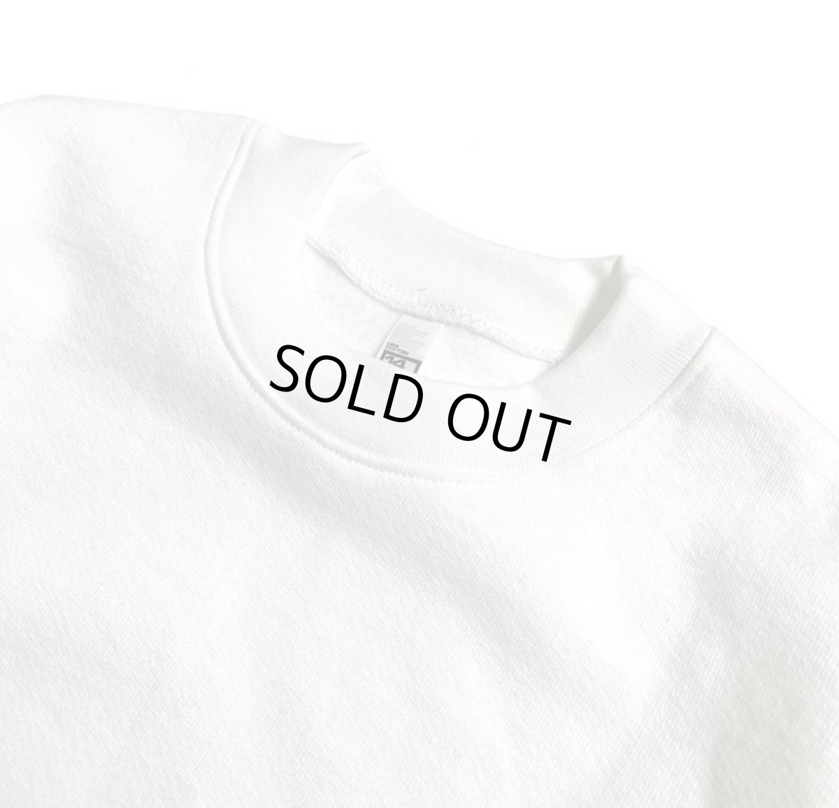 画像2: Los Angeles Apparel 14oz Heavy Fleece Crewneck - White (2)