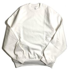 画像1: Los Angeles Apparel 14oz Heavy Fleece Crewneck White / ロサンゼルスアパレル 14オンス ヘビーフリース クルーネック スウェット ホワイト (1)