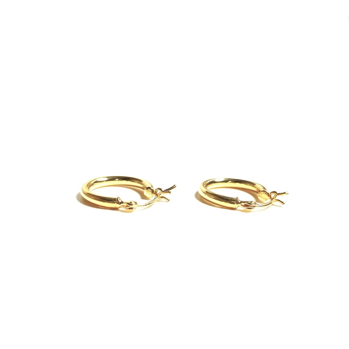 画像3: 18k Gold Plated Round Plain Pierce (3)