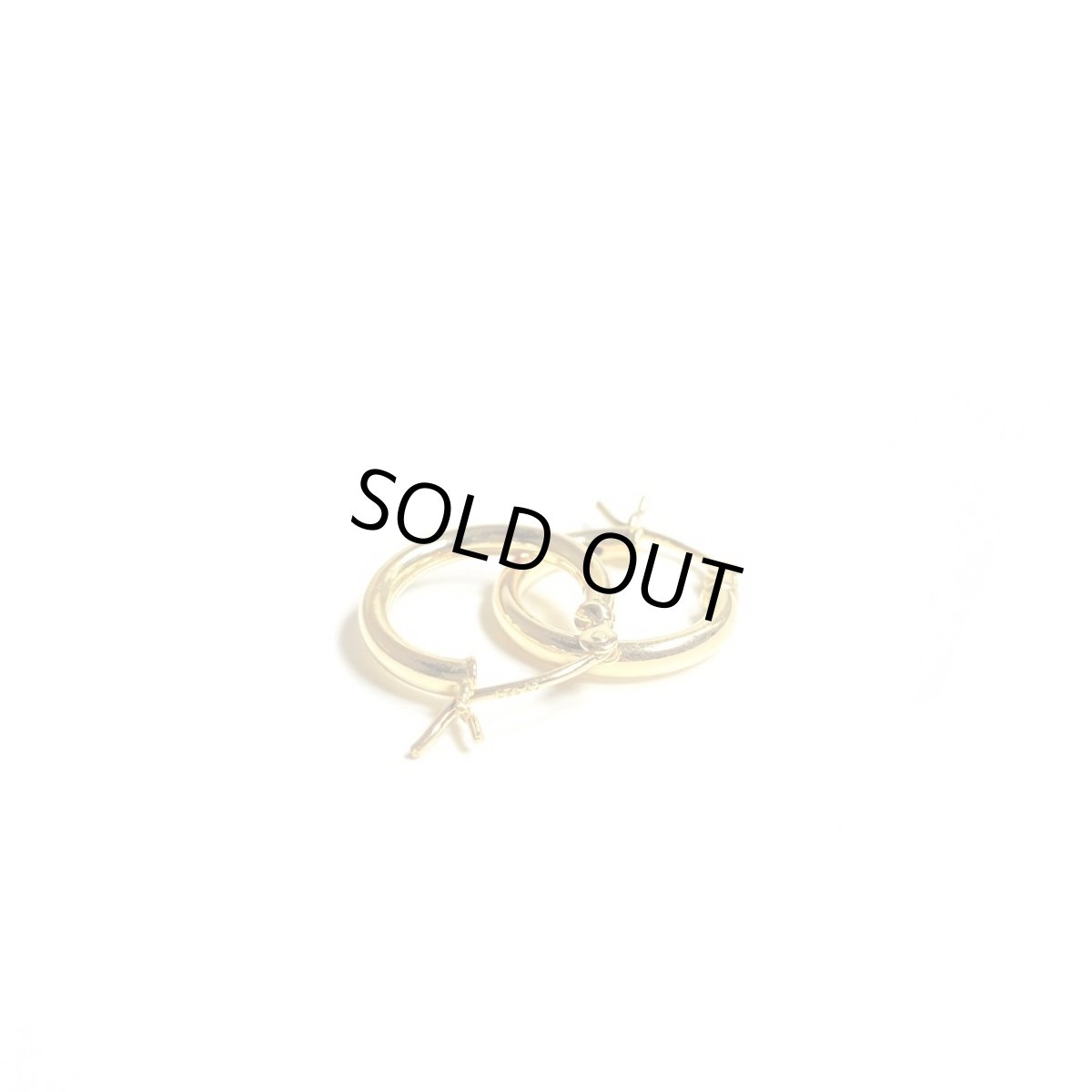 画像1: 18k Gold Plated Round Plain Pierce (1)