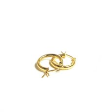 画像1: 18k Gold Plated Round Plain Pierce (1)