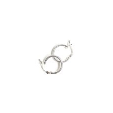 画像2: 925 Sterling Silver Round Plain Pierce (2)