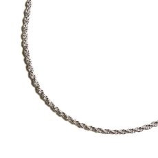 画像1: 925 Sterling Silver 1.5mm Rope Chain Necklace / 925 シルバー 1.5mm ロープ チェーン ネックレス (1)