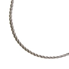 画像1: 925 Sterling Silver 1.5mm Chain Necklace - Rope (1)