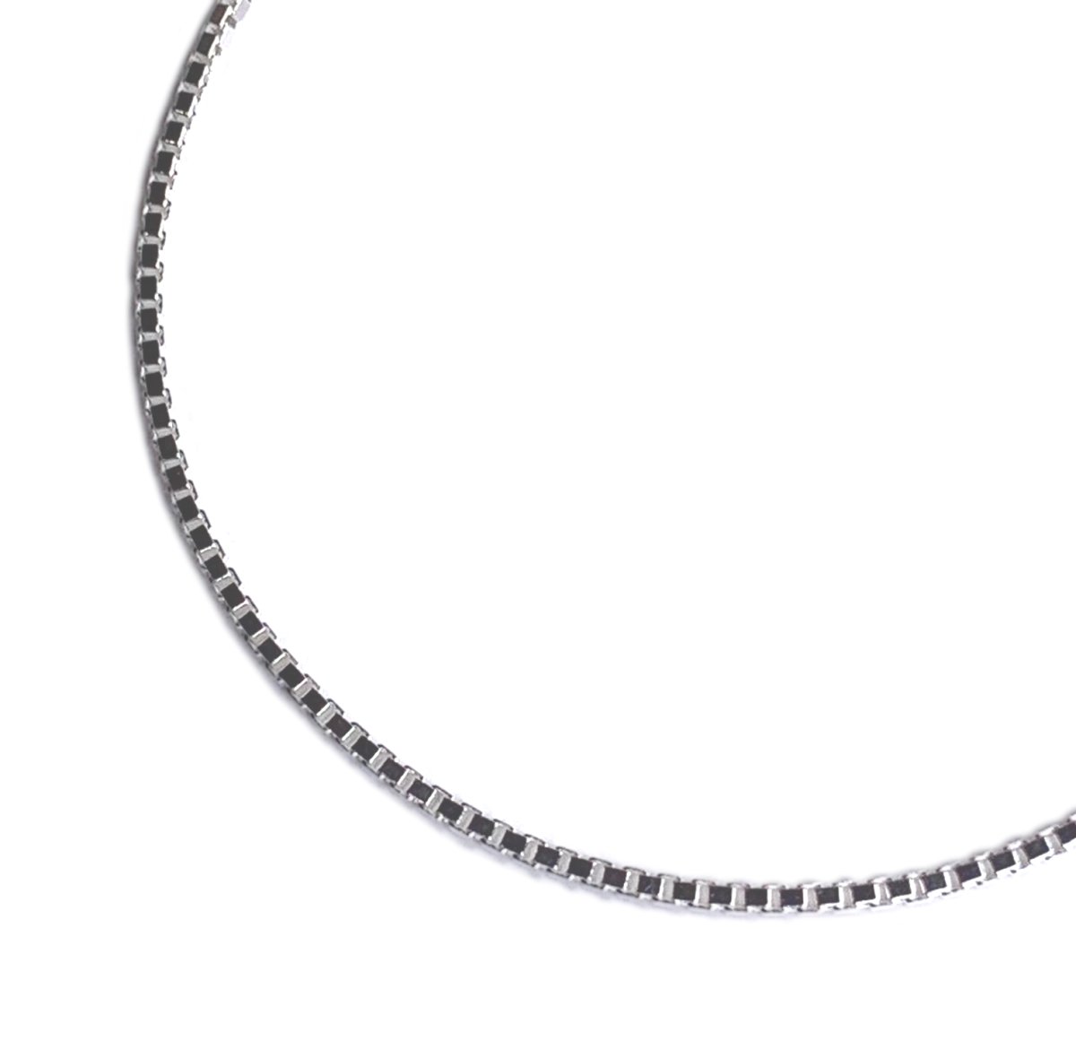 画像1: 925 Sterling Silver 1.5mm Chain Necklace - Box (1)