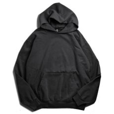 画像1: Los Angeles Apparel 14oz Heavy Fleece Hoodie Black / ロサンゼルスアパレル 14オンス ヘビーフリース スウェットフーディ ブラック (1)