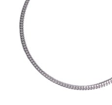 画像1: 925 Sterling Silver 1.5mm Chain Necklace - Curb Link (1)