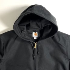 画像2: Carhartt USA Thermal Lined Duck Active Hoodie Jacket Black / カーハート サーマルラインド ダック アクティブ フーディ ジャケット ブラック (2)