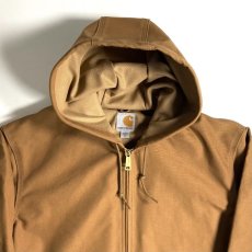 画像2: Carhartt USA Thermal Lined Duck Active Hoodie Jacket - Brown (2)