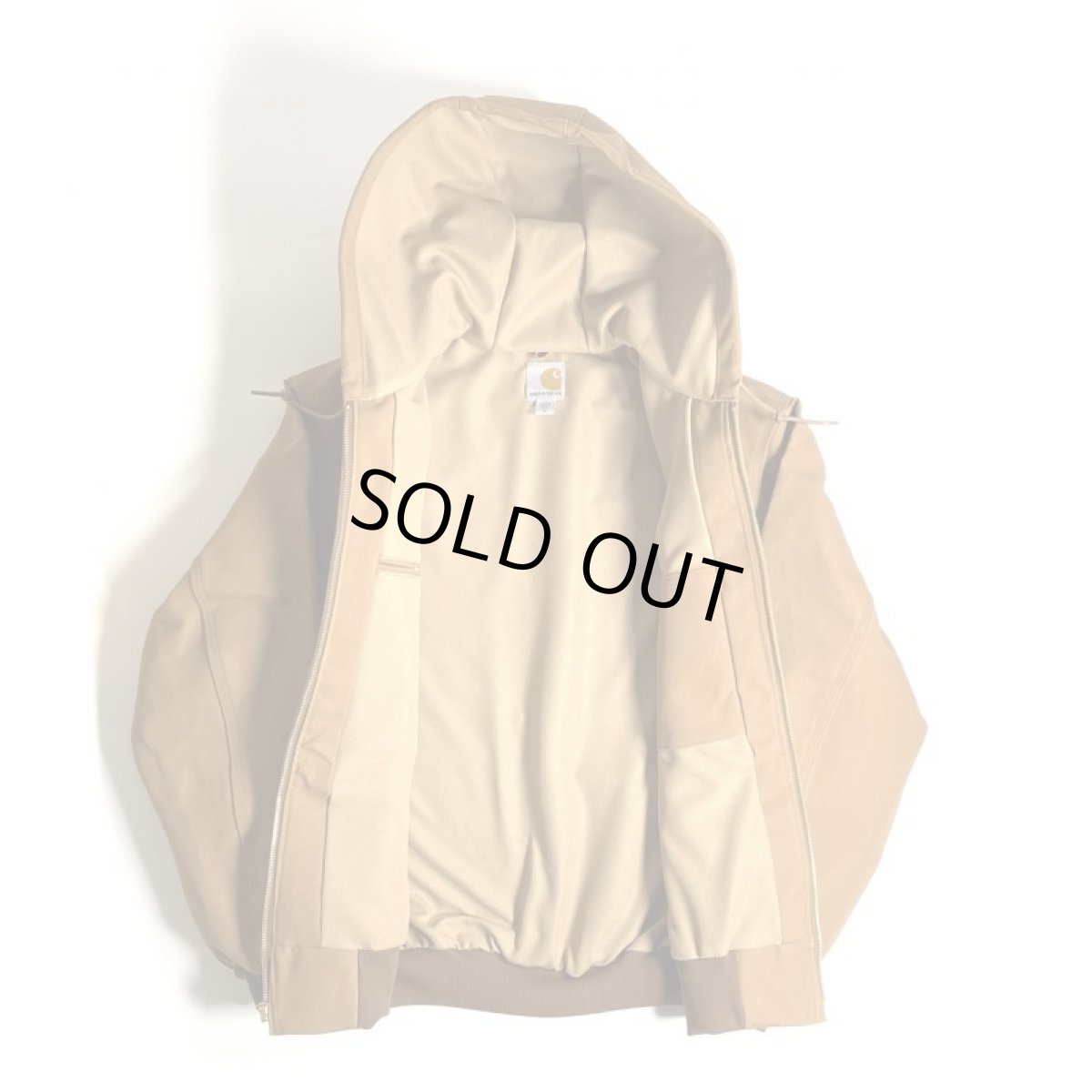 画像3: Carhartt USA Thermal Lined Duck Active Hoodie Jacket - Brown (3)
