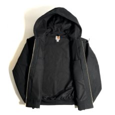画像3: Carhartt USA Thermal Lined Duck Active Hoodie Jacket - Black (3)