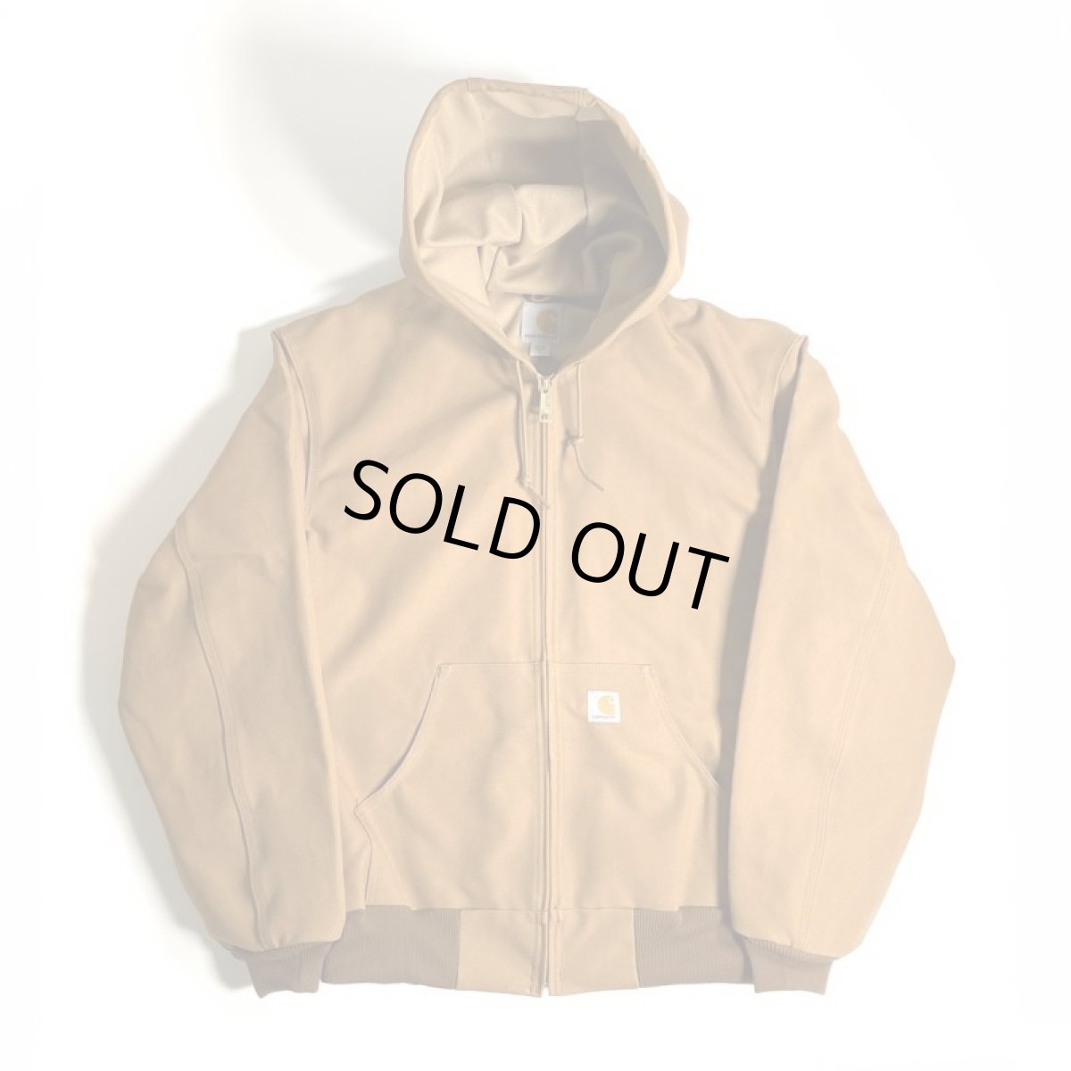 画像1: Carhartt USA Thermal Lined Duck Active Hoodie Jacket - Brown (1)