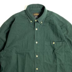 画像2: Cobra Caps L/S Heavyweight Denim Shirts - Dark Green (2)