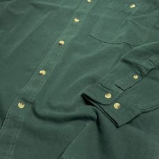 画像3: Cobra Caps L/S Heavyweight Denim Shirts - Dark Green (3)