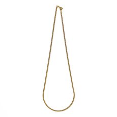 画像2: 18k Gold Plated 1.5mm Chain Necklace Gold - Curb Link (2)