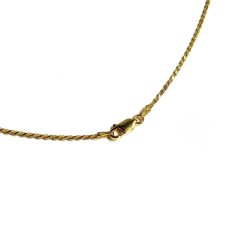 画像3: 18k Gold Plated 1.5mm Chain Necklace Gold - Rope (3)