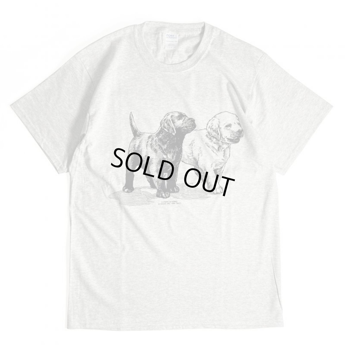 画像1: Coming & Going Designs Labrador Puppies Tee - Ash (1)