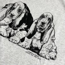 画像3: Coming & Going Designs Basset Hound Puppies T-Shirts Ash / カミングアンドゴーイングデザイン バセットハウンズ パピーズ Tシャツ アッシュ (3)