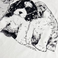 画像3: Coming & Going Designs American Cocker Puppies Tee - White (3)
