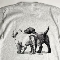 画像2: Coming & Going Designs Labrador Puppies T-Shirts Ash / カミングアンドゴーイングデザイン ラブラドール パピーズ Tシャツ アッシュ (2)