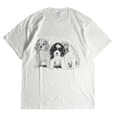 画像1: Coming & Going Designs American Cocker Puppies T-Shirts White / カミングアンドゴーイングデザイン アメリカンコッカー パピーズ Tシャツ ホワイト (1)