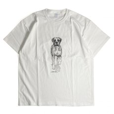 画像1: Coming & Going Designs Boxer Dropped Ears Tee - White (1)