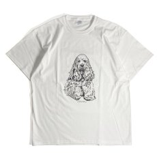 画像1: Coming & Going Designs American Cocker T-Shirts White / カミングアンドゴーイングデザイン アメリカンコッカー Tシャツ ホワイト (1)