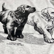 画像3: Coming & Going Designs Labrador Puppies Tee - Ash (3)