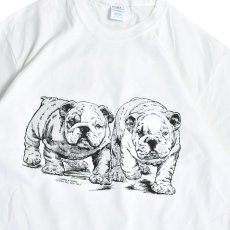 画像2: Coming & Going Designs English Bulldog Puppies Tee - White (2)