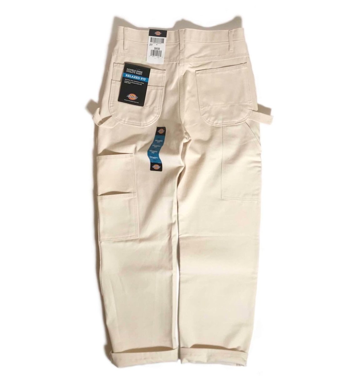 画像2: Dickies Relax Fit Double Knee Carpenter Pants - Natural (2)