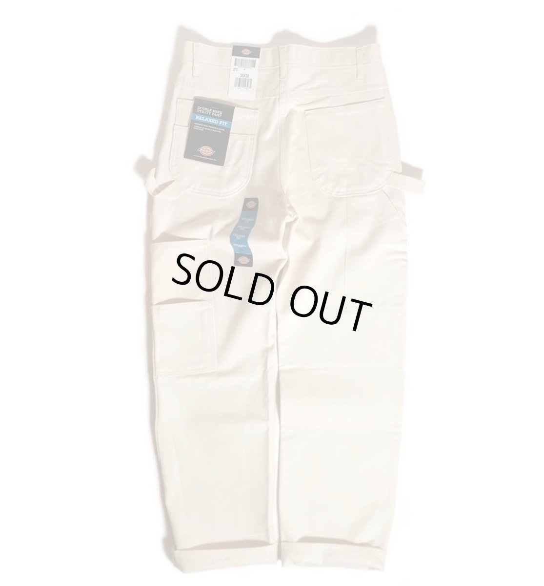 画像2: Dickies Relax Fit Double Knee Carpenter Pants - Natural (2)