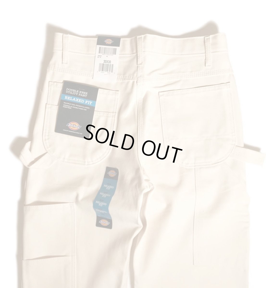 画像4: Dickies Relax Fit Double Knee Carpenter Pants - Natural (4)
