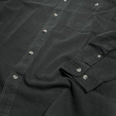 画像3: Cobra Caps L/S Heavyweight Denim Shirts Black / コブラ ロングスリーブ デニム シャツ ブラック (3)