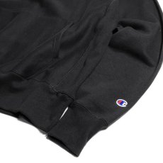 画像2: Champion Reverse Weave Hoodie Black / チャンピオン リバースウィーブ フーディ ブラック (2)