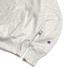 画像2: Champion Reverse Weave Hoodie Silver Gray / チャンピオン リバースウィーブ フーディ シルバー グレー (2)