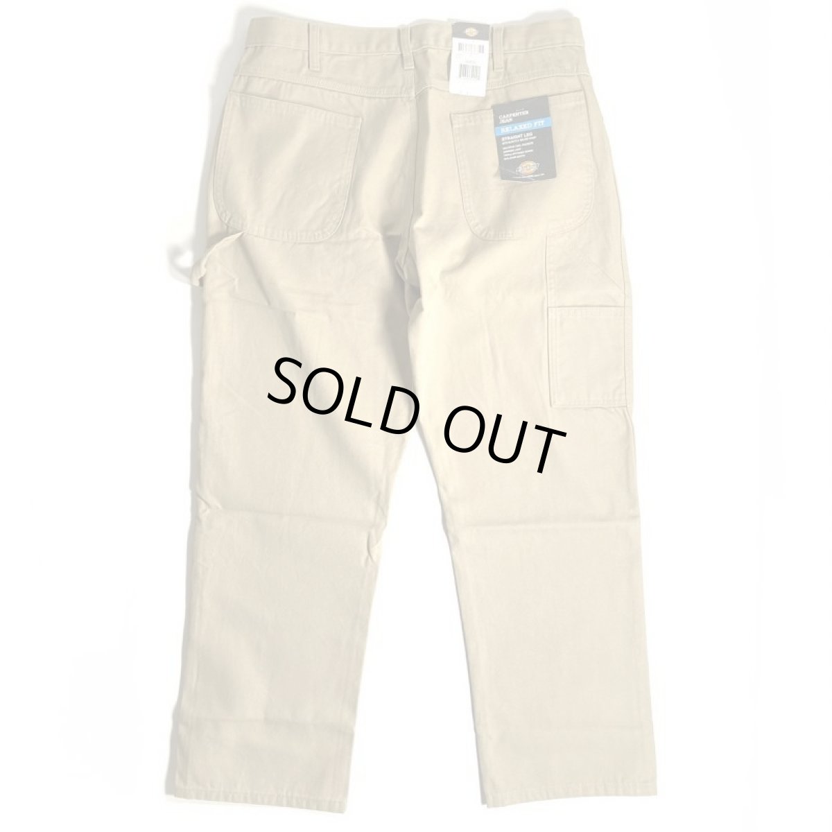 画像1: Dickies Relax Fit Straight Leg Carpenter Duck Jeans - Desert Sand (RDS) (1)