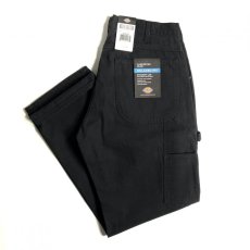 画像3: Dickies Relax Fit Straight Leg Carpenter Duck Jeans - Rinsed Black (RBK) (3)
