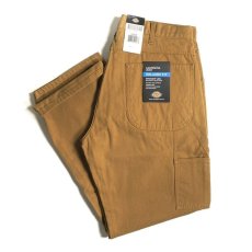 画像3: Dickies Relax Fit Straight Leg Carpenter Duck Jeans - Brown (RBD) (3)